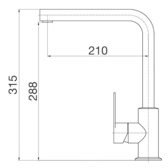 Vòi Rửa Chén Bát Malloca K525B Nóng Lạnh Đen