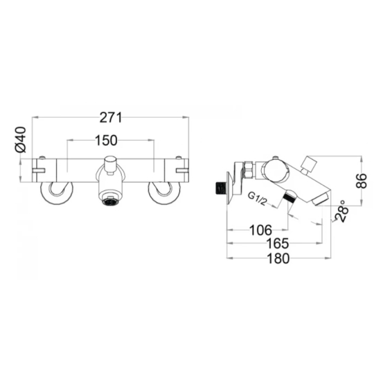 Vòi Sen Nhiệt Độ Caesar TS617 Tay 3 Chế Độ