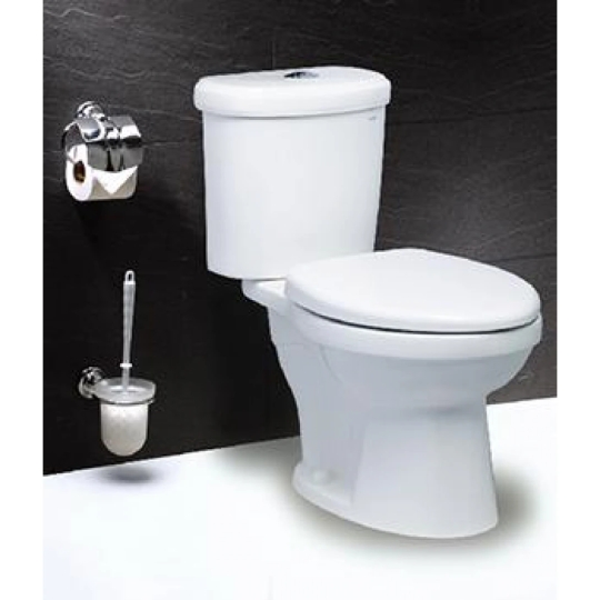 Bồn Cầu CAESAR CT1338 Thùng T1138 1 Nhấn Nắp Thường