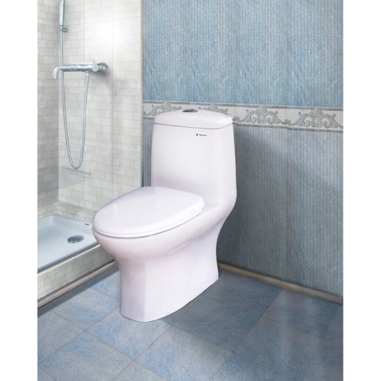 Bồn Cầu Thiên Thanh River CK 69 Toilet 1 Khối Xả Nhấn