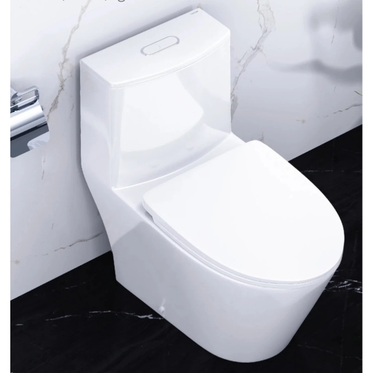 Bồn Cầu CAESAR CD1363 Một Khối Nắp Êm