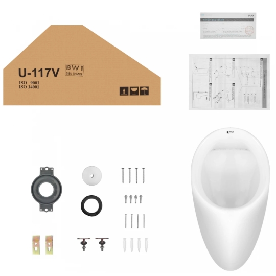 Bồn Tiểu Nam Inax U-117V Treo Tường
