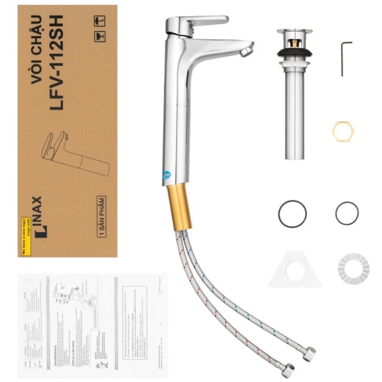 Vòi Lavabo Inax LFV-112SH Đặt Bàn Cổ Cao