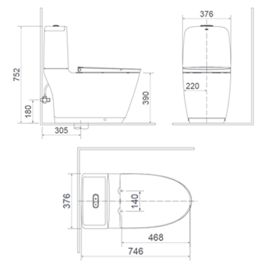 Cầu inaxt AC 832VN/BW1