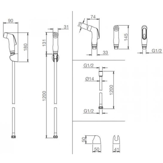 Vòi Xịt Toilet Viglacera VG826 (VGXP6)