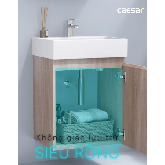 Bộ Tủ Lavabo Caesar LF5261/EH05261AW7V Treo Tường 450x420mm