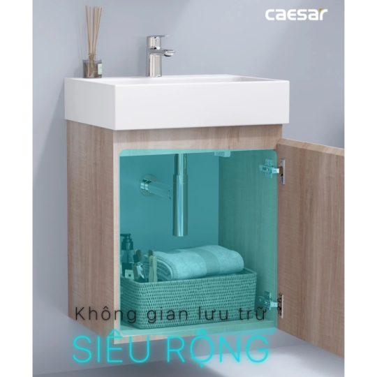 Bộ Tủ Lavabo Caesar LF5263/EH05263AW7V Treo Tường 480x450 mm