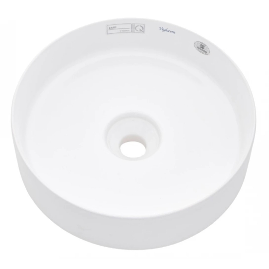 Chậu Rửa Lavabo Viglacera CM02 Đặt Bàn Tròn