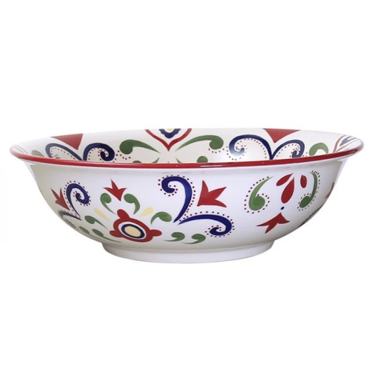 Chậu Rửa Mặt Lavabo Kanly SU402 Đặt Bàn Sứ Mỹ Thuật 415x125 mm