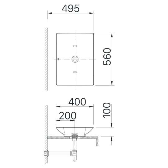 Chậu rửa đặt bàn AL-S610V