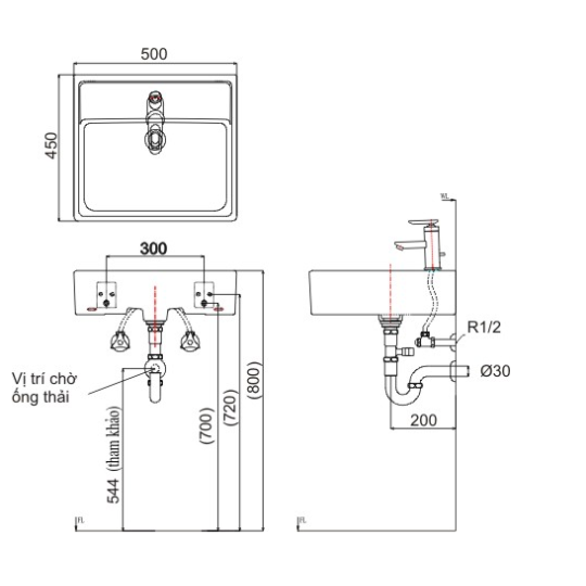Chậu rửa đặt bàn AL-293V 