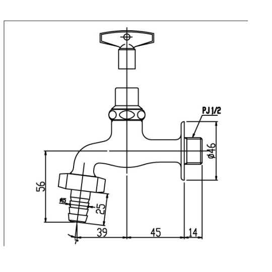  Vòi chậu nước lạnh  LF-15G-13(JW)