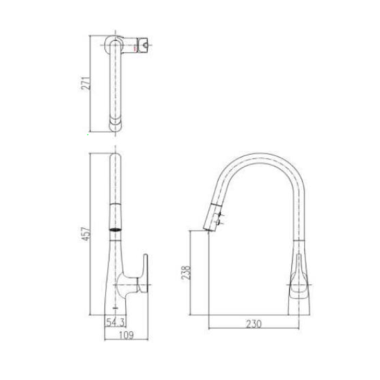 Vòi chậu rửa ở bếp SFV-900SX