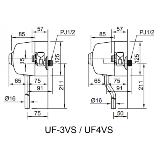 Van xả bồn tiểu INAX UF-3VS (UF3VS)