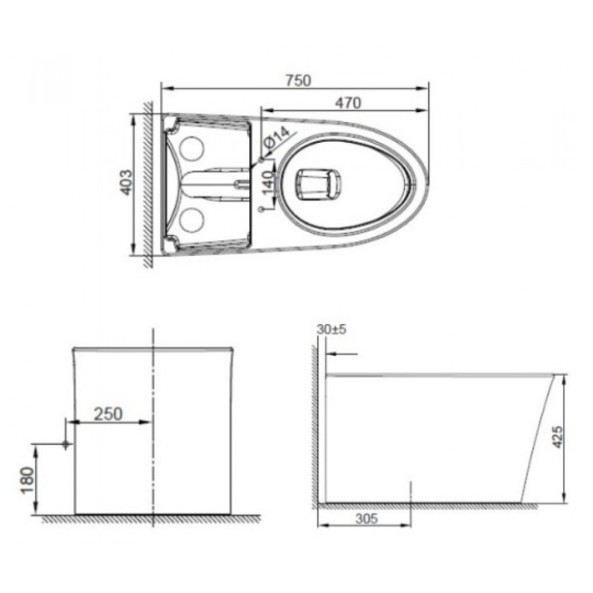 Bồn Cầu American Standard WP-3232