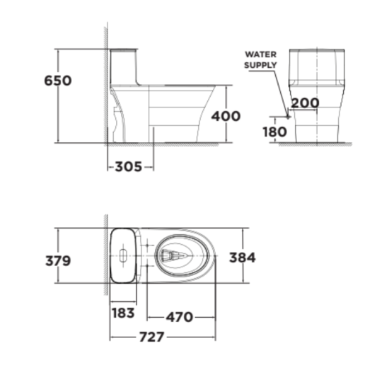 Bồn cầu 1 khối American Standard WP-1880SW (WP1880SW) nắp rửa cơ M4A839