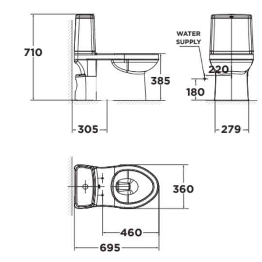 Bồn Cầu Điện Tử American Standard VF-1858PR