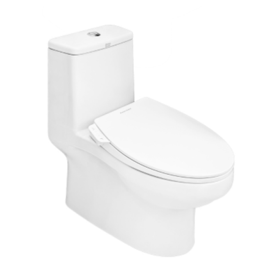 Bồn cầu 1 khối American Standard VF-1858SW (VF1858SW) nắp rửa cơ M4A839
