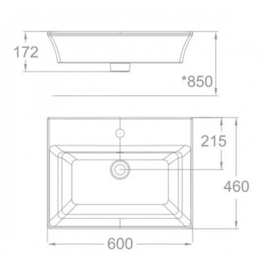 Chậu Rửa Đặt Bàn American WP-F525.1H