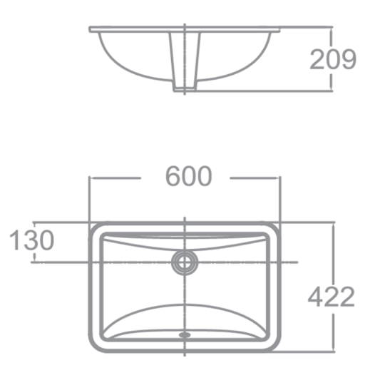 Chậu lavabo âm bàn Activa American Standard TI-0459-WT (TI0459WT)