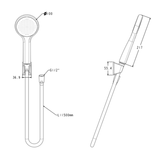 Bộ tay sen tắm và gác sen American Standard Genie FFASS506
