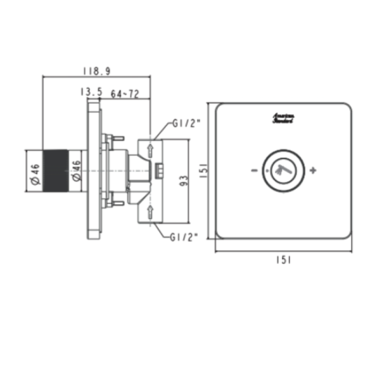 Nút điều chỉnh cho tay sen EasySET American Standard FFAS0925