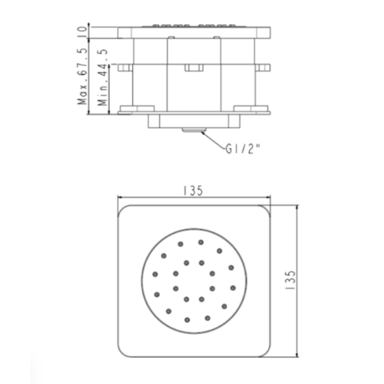 Đầu sen âm tường EasySet American Standard FFASS054BHG