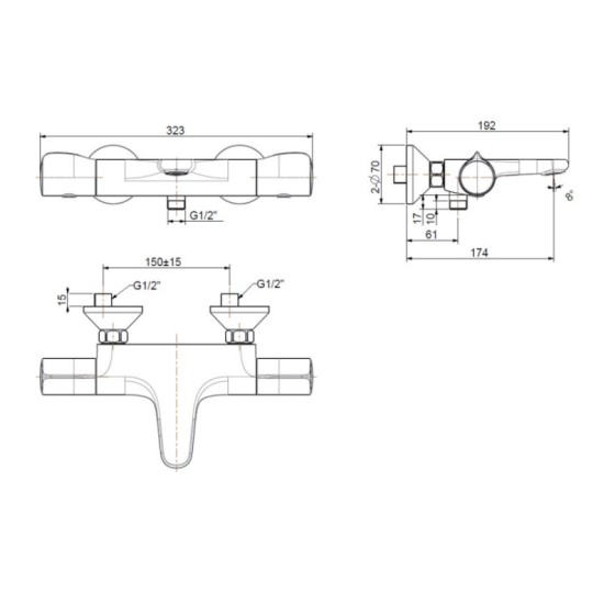 Củ sen tắm nóng lạnh LOVEN American Standard WF-1M11 (WF1M11)