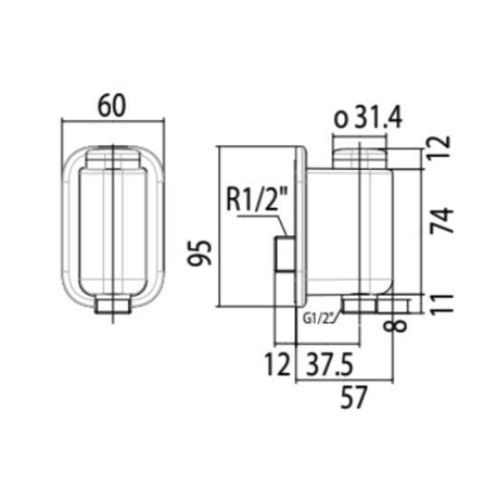 Vòi sen lạnh American Standard WF-T825B/W