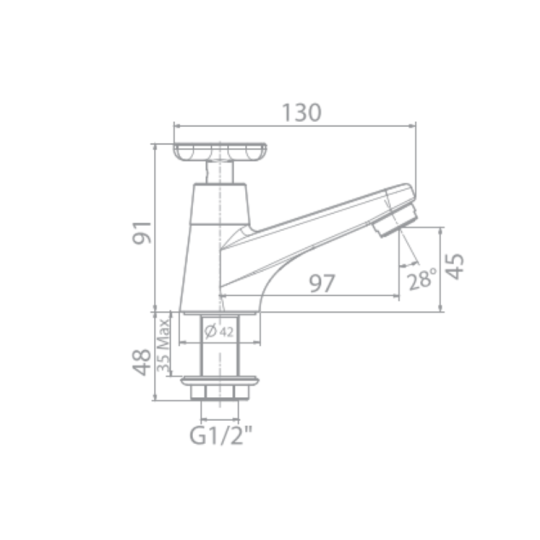 Vòi lavabo lạnh American Standard WF-T701 (WFT701)