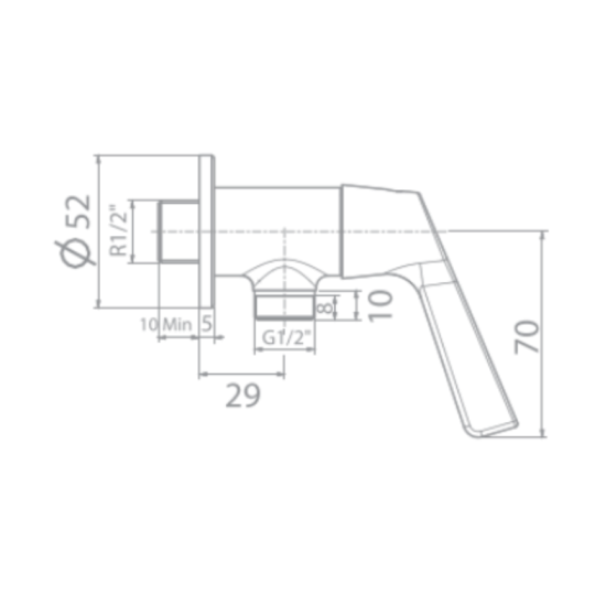 Vòi sen lạnh American Standard WF-T604 (WFT604)