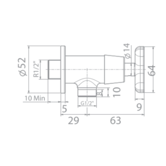 Vòi sen lạnh American Standard WF-T704 (WFT704)