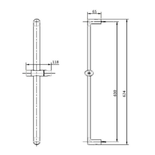 Thanh trượt sen tắm EasySET American Standard FFAS9099