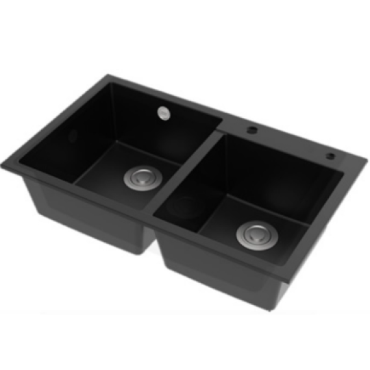 Chậu rửa chén đôi 820mm American Standard FFASX902 màu đen