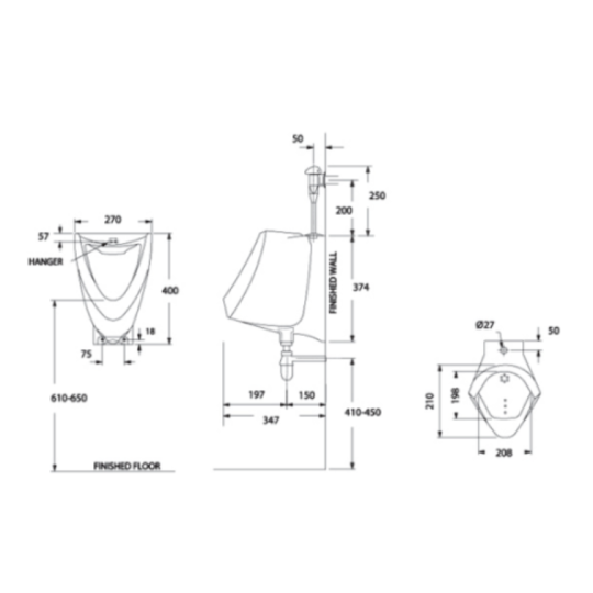 Bồn tiểu nam American Standard VF-0412 (VF0412)