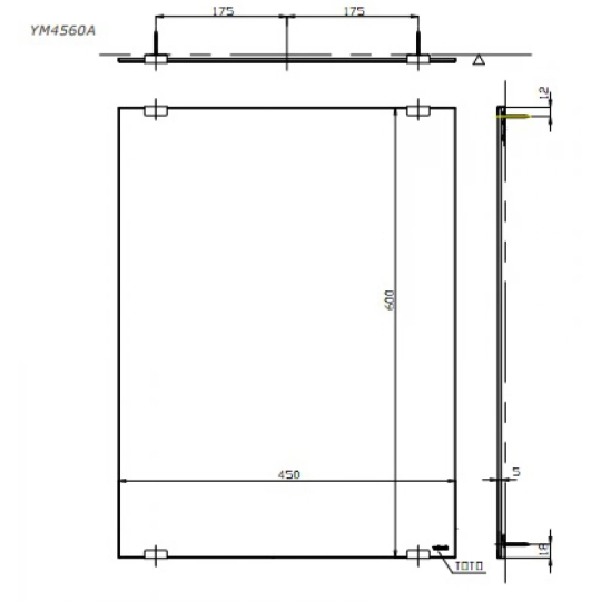 Gương Phòng Tắm TOTO YM4560A Chống Mốc