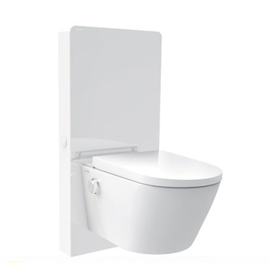 Bồn Cầu Điện Tử Viglacera Platinum P.16.320 Treo Tường Kính Trắng