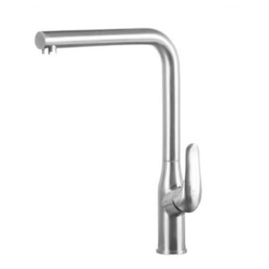 Vòi Bếp Rút Dây Malloca K520S Nóng Lạnh Inox