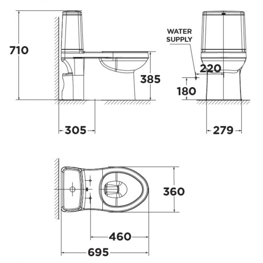 Bồn Cầu American Standard VF-1858 Dòng Cozy
