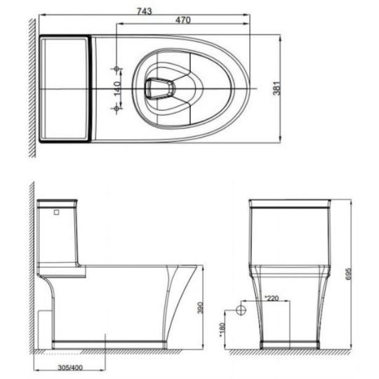Bồn Cầu American Standard WP-2025 Dòng Kastello