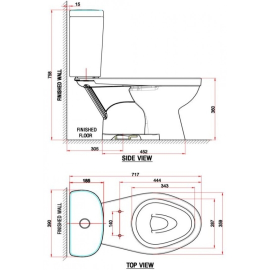 Bồn Cầu American Standard VF-2397 - 2 khối