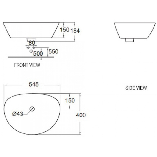 Chậu Rửa Lavabo American Standard WP-F633 Neo Modern Đặt Bàn