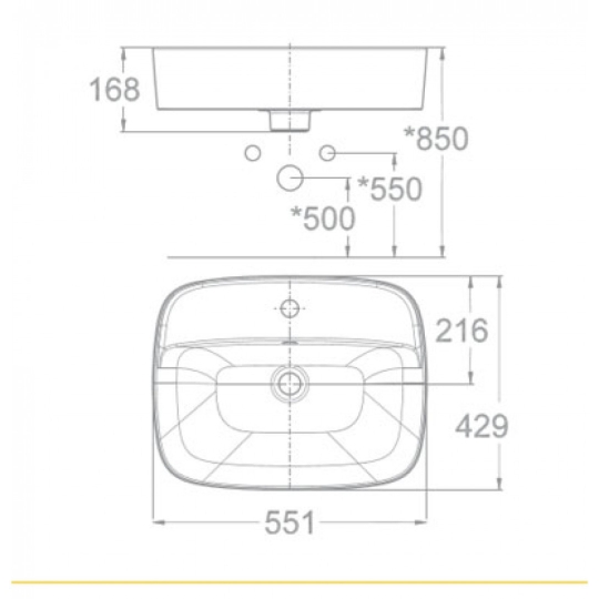 Chậu Rửa American Standard WP-0618 Đặt Bàn Signature
