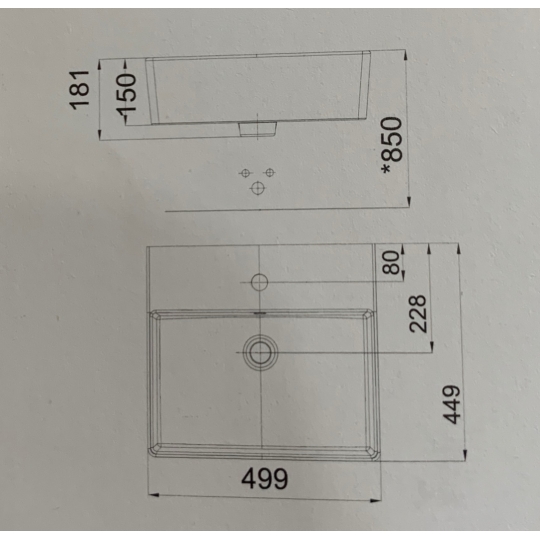 Chậu Rửa Mặt Đặt Bàn American Standard WP-F613 Square 