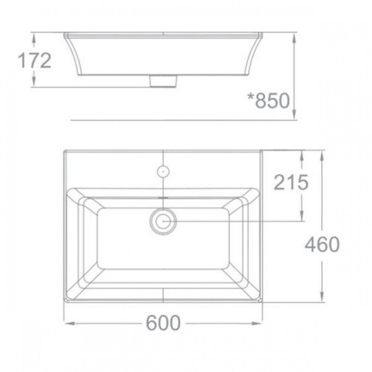 Chậu Rửa Mặt Đặt Bàn American Standard WP-F525 Kastello 