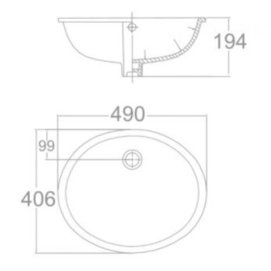 Lavabo Âm Bàn American Standard VF-0496 Ovalyn