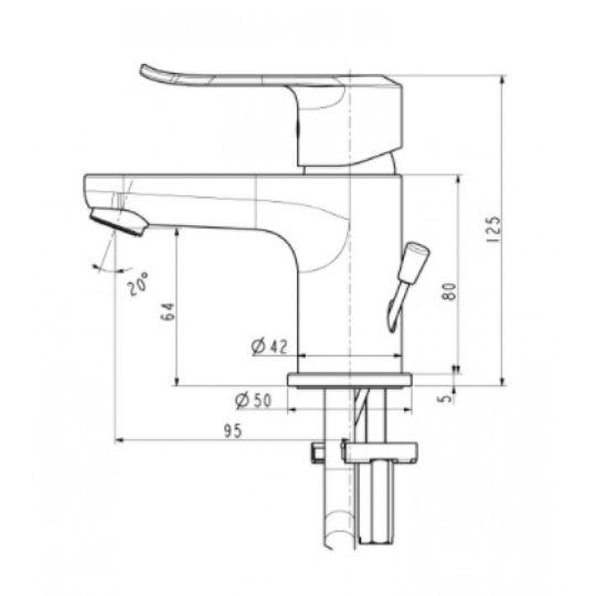 Vòi Lavabo Nóng Lạnh American Standard WF-0701 Neo Modern